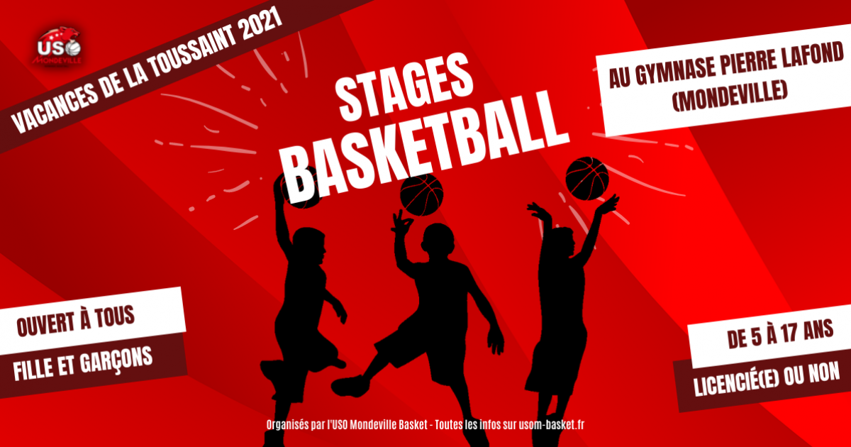 Stages de basket ouvert à tous ! USO Mondeville Basket